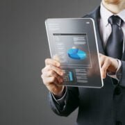 Businessman using a digital tablet